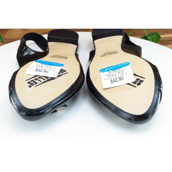Seychelles Sz 6.5 M Black Slingback Synthetic Women‎ Sandals - Picture 8 of 8